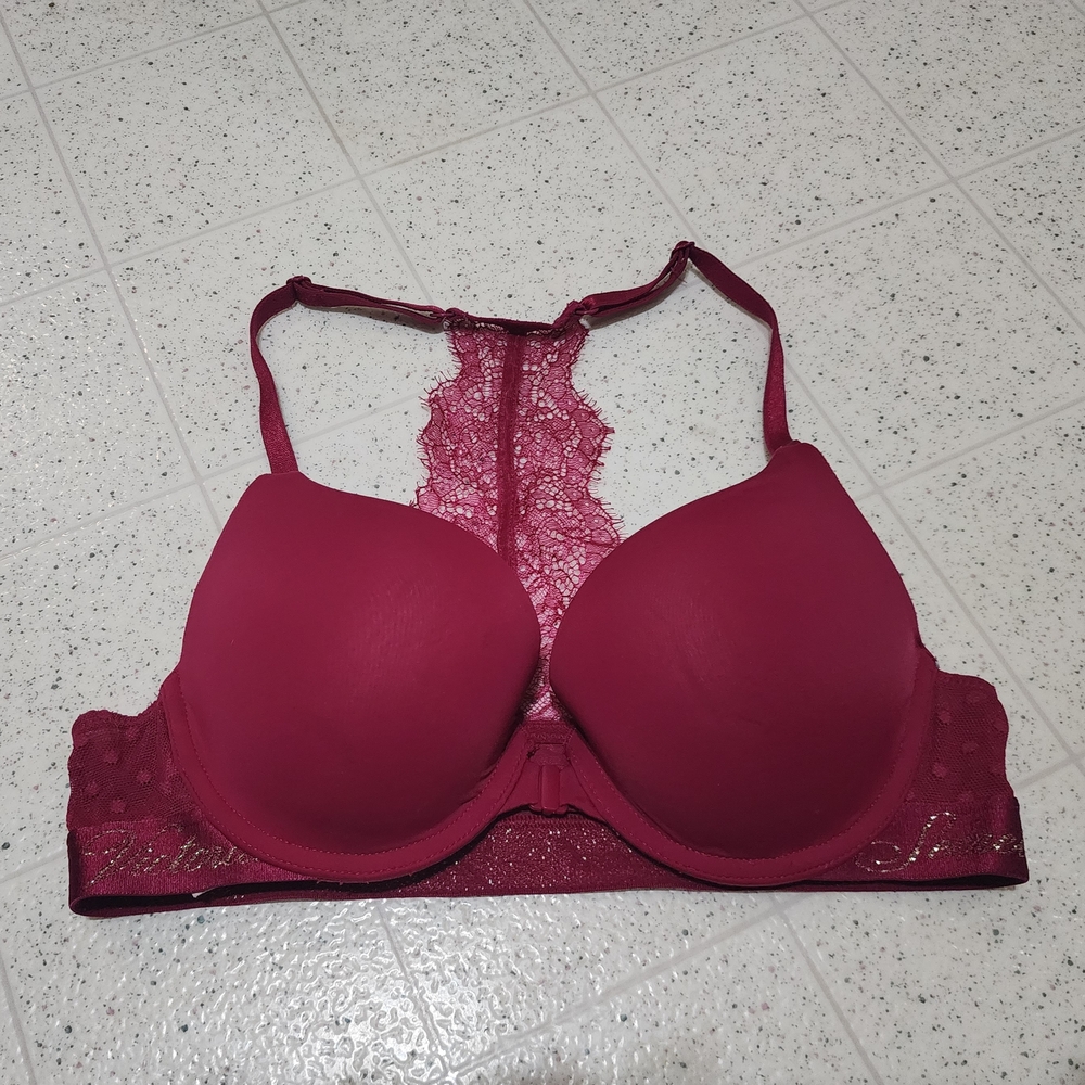 Victoria's Secret Lace Bra in Rich Pink